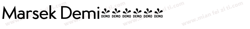 Marsek Demi字体转换